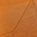 Detailed view of RANS Venice Linen Terracotta Tablecloth, highlighting its quality and sophistication for table settings.