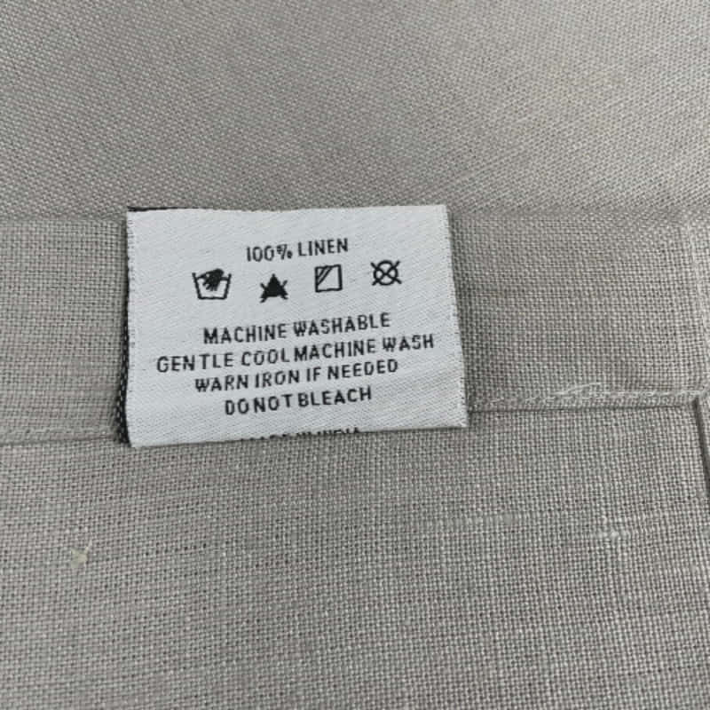 Set of 3 RANS Cambrai Linen Grey Tea Towels, soft, absorbent, and stylish, perfect for drying dishes and enhancing kitchen decor.