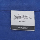 Showcasing tag of the RANS Cambrai Linen White Tea Towels set of 3 offers superior absorbency and style, softening with each wash for kitchen elegance.