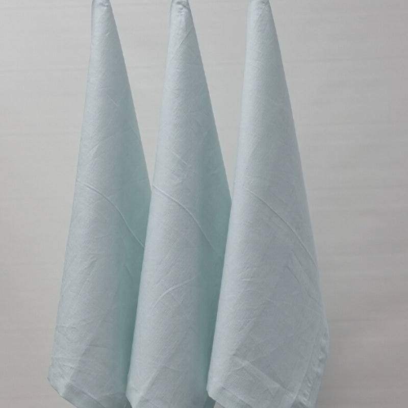 RANS Cambrai Linen Mist Tea Towels set of 3 offers superior absorbency and style, enhancing your kitchen's elegance and functionality.