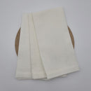 Set of 3 RANS Cambrai Linen White Tea Towels, soft, absorbent, and stylish, perfect for enhancing kitchen functionality and decor.