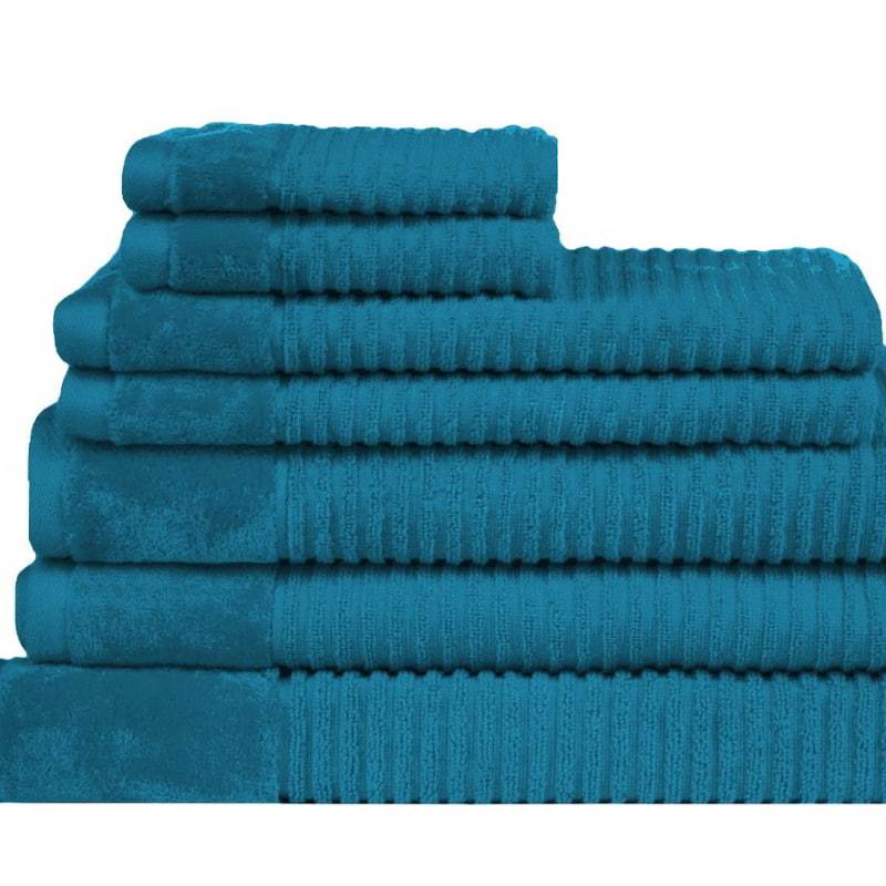 Jenny Mclean Royal Excellency 7 Piece Teal Towel Pack (6627894034476)