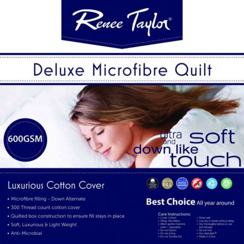 Renee Taylor Deluxe Microfiber Quilt (6655535677484)