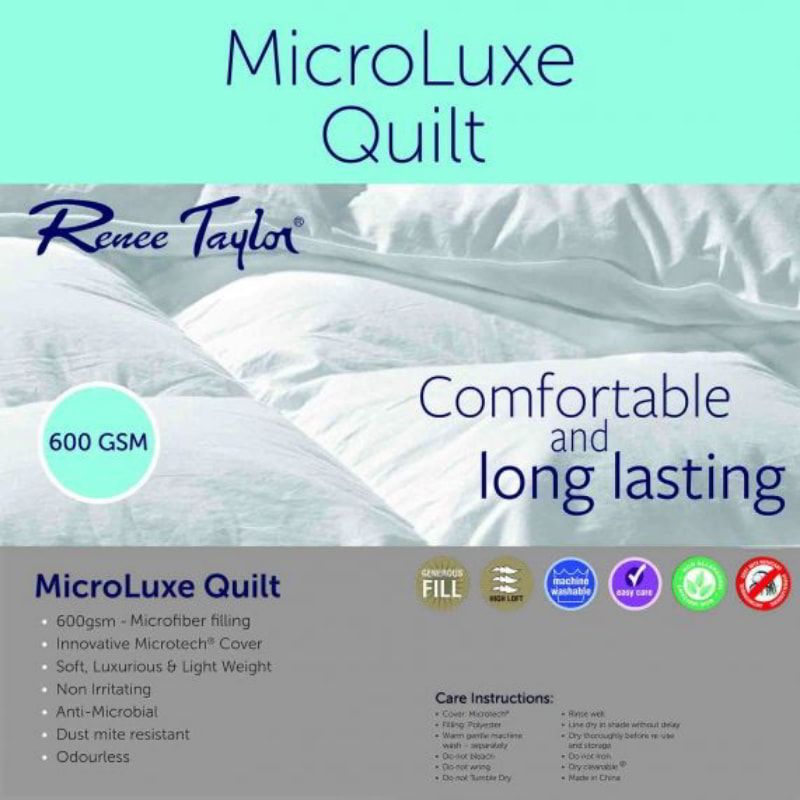 Renee Taylor Deluxe Microluxe Quilt (6655531614252)