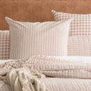 Renee Taylor Alison Yarn Dyed Cotton Reversible Clay Quilted Coverlet Set