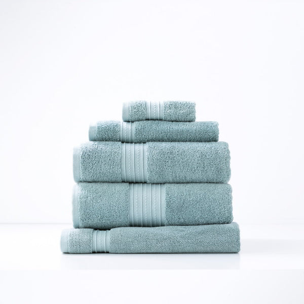 Renee Taylor Brentwood Low Twist 5 Piece Gray Mist Towel Pack (6626584297516)
