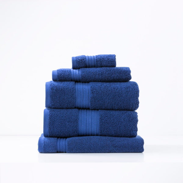 Renee Taylor Brentwood Low Twist 5 Piece Royal Towel Pack (6626585051180)