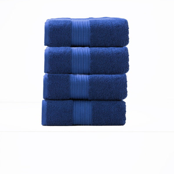 Renee Taylor Brentwood Low Twist 4 Piece Royal Bath Towel Pack (6626797256748)