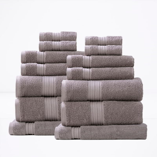 Renee Taylor Brentwood Low Twist 14 Piece Whisper Towel Pack (6626579939372)