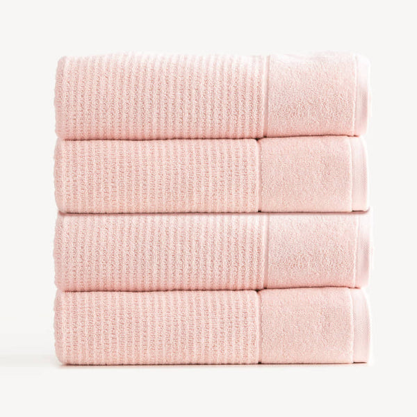 Renee Taylor Cambridge Textured 4 Piece Primrose Bath Towel Pack