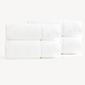 Renee Taylor Cambridge Textured 4 Piece Snow Bath Sheet Pack