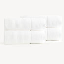 Renee Taylor Cambridge Textured 4 Piece Snow Bath Sheet Pack