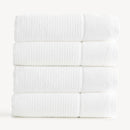 Renee Taylor Cambridge Textured 4 Piece Snow Bath Towel Pack