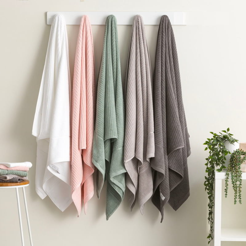 Renee Taylor Cambridge Textured Fossil 7 Piece Towel Pack