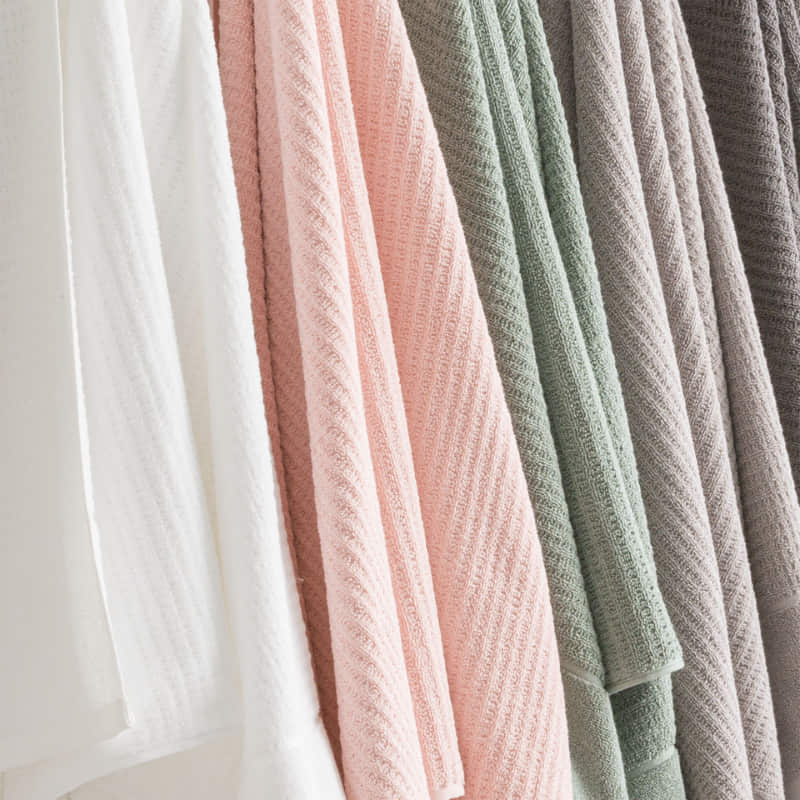 Renee Taylor Cambridge Textured 5 Piece Fossil Towel Pack