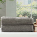 Renee Taylor Cobblestone 2 Pack Granite Bath Sheet (6624904675372)