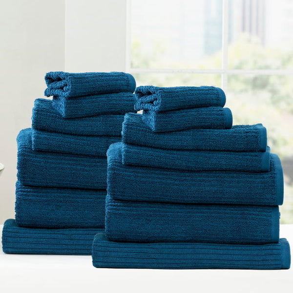 Renee Taylor Cobblestone 14 Piece Ink Towel Pack (6624940064812)