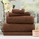 Renee Taylor Cobblestone 5 Piece Toffee Towel Pack (6624954187820)