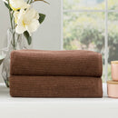 Renee Taylor Cobblestone 2 Pack Toffee Bath Sheet (6624953139244)