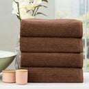 Renee Taylor Cobblestone 4 Piece Toffee Bath Towel Pack (6624954253356)