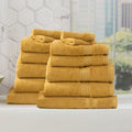 Renee Taylor Stella 14 Piece Mustard Towel Pack (6625264369708)