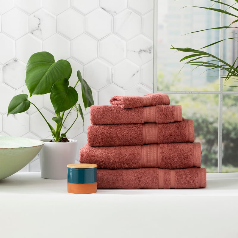 Renee Taylor Stella 5 Piece Brick Towel Pack (6625260896300)