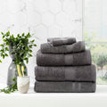 Renee Taylor Stella 5 Piece Charcoal Towel Pack (6625253916716)