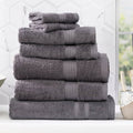 Renee Taylor Stella 7 Piece Charcoal Towel Pack (6625253490732)