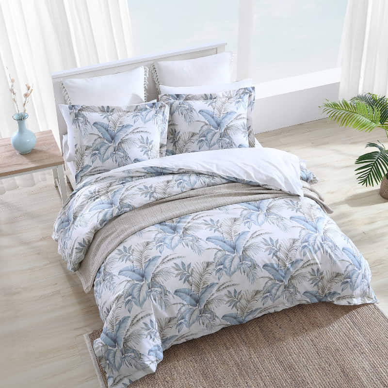 Tommy Bahama Bakers Bluff Printed Cotton Quilt Cover Set (6989811318828)