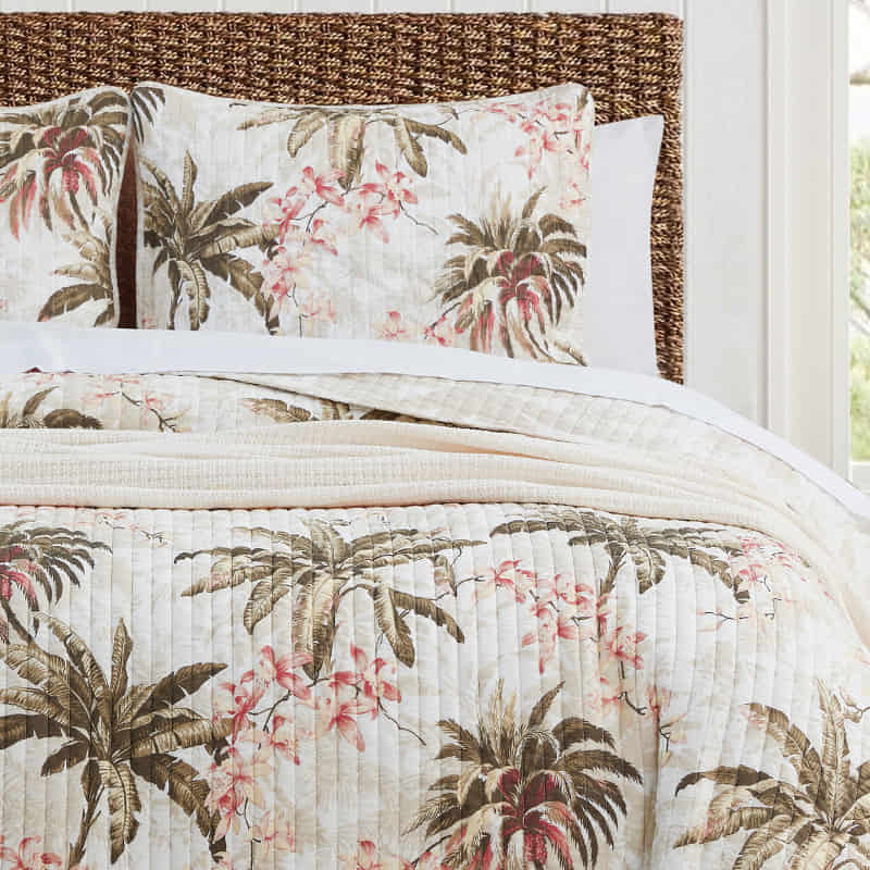 Tommy Bahama Bonny Cove Coconut Coverlet Set