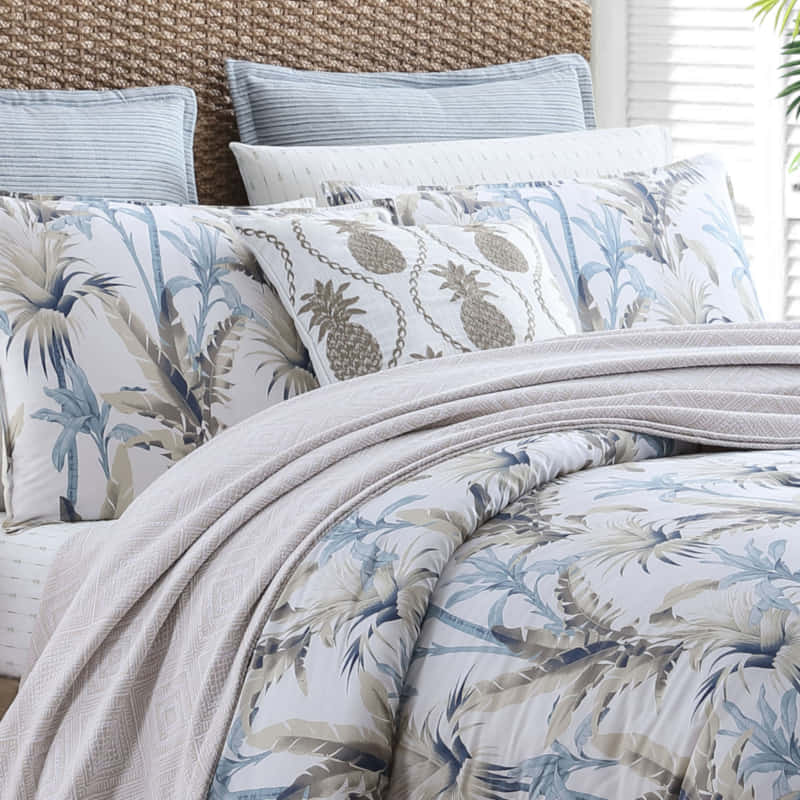 Tommy Bahama Catalina Printed Cotton Quilt Cover Set (6989821181996)