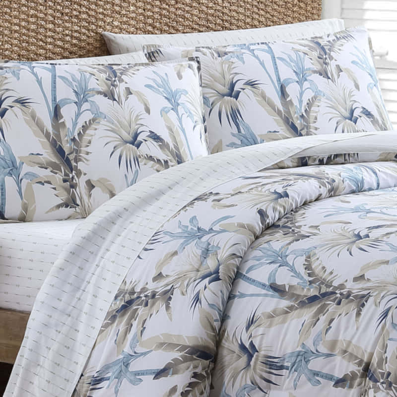 Tommy Bahama Catalina Printed Cotton Quilt Cover Set (6989821181996)