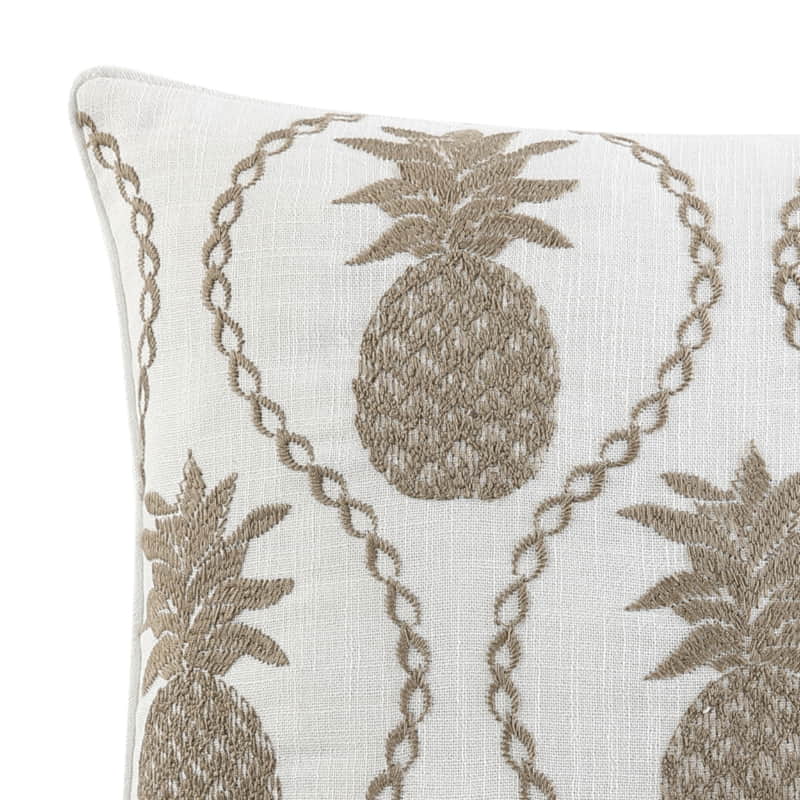 Tommy Bahama Pineapple Resort White Palm Green 50x50cm Cushion (6990696251436)