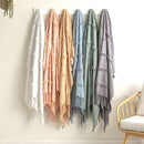 Renee Taylor Cambridge Cotton Slub Tufted Dusky Throw
