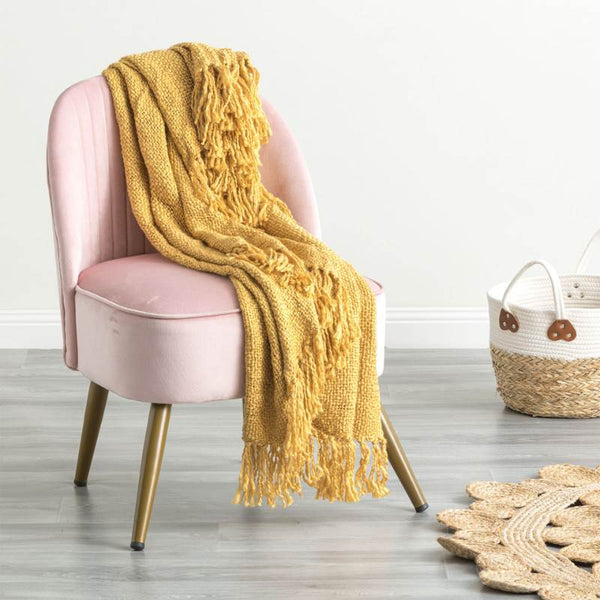 Renee Taylor Crystal Gold Throw