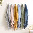 Renee Taylor Newland Chenille French Blue Throw