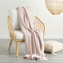 Renee Taylor Lenni Cotton Knitted Primrose Throw