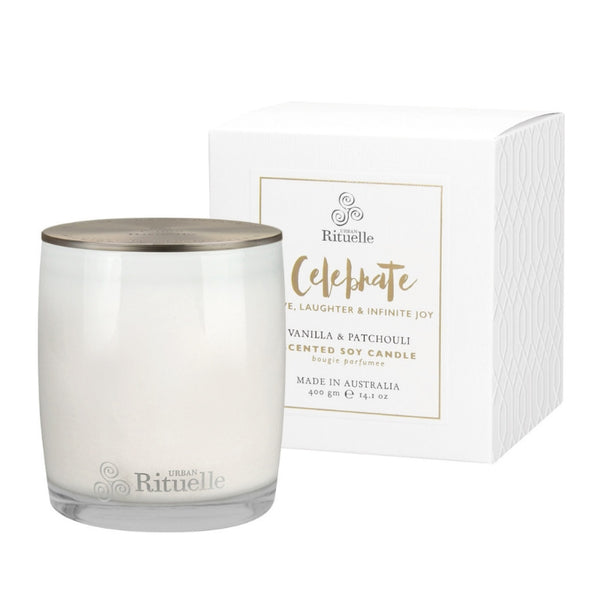 Urban Rituelle Celebrate Vanilla & Patchouli Candle (6672584015916)