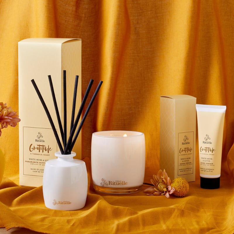Urban Rituelle Gratitude White Musk & Lotus Diffuser Set (6672551411756)