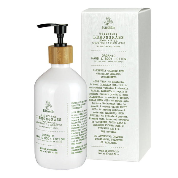 Urban Rituelle Lemongrass, Lemon Myrtle, Grapefruit & Eucalyptus Blend Hand Body Lotion (6672544170028)