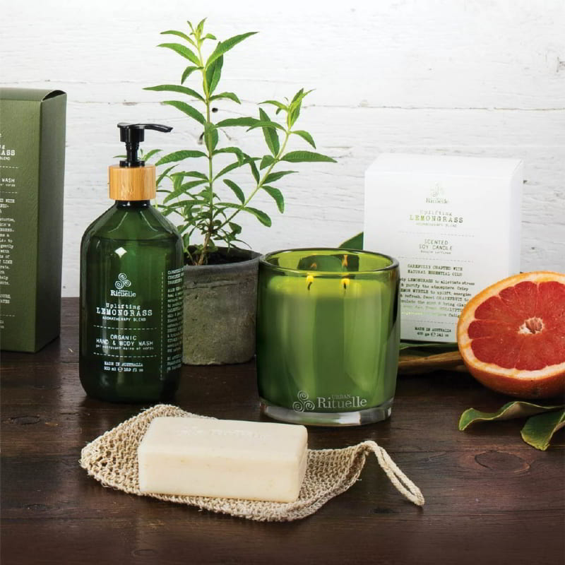 Urban Rituelle Lemongrass, Lemon Myrtle, Grapefruit & Eucalyptus Blend Hand Body Wash (6672548724780)