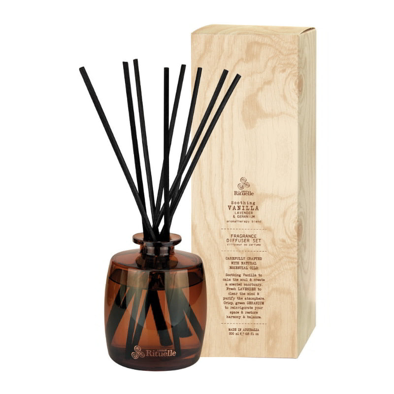 Urban Rituelle Vanilla, Lavender & Geranium Blend Diffuser Set (6672542203948)