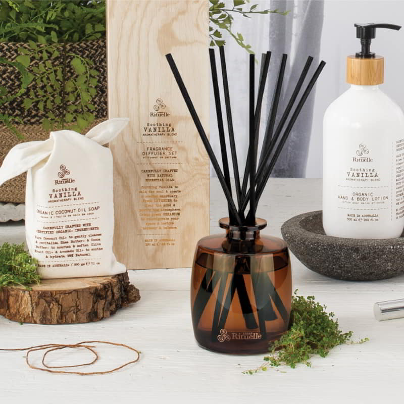 Urban Rituelle Vanilla, Lavender & Geranium Blend Diffuser Set (6672542203948)