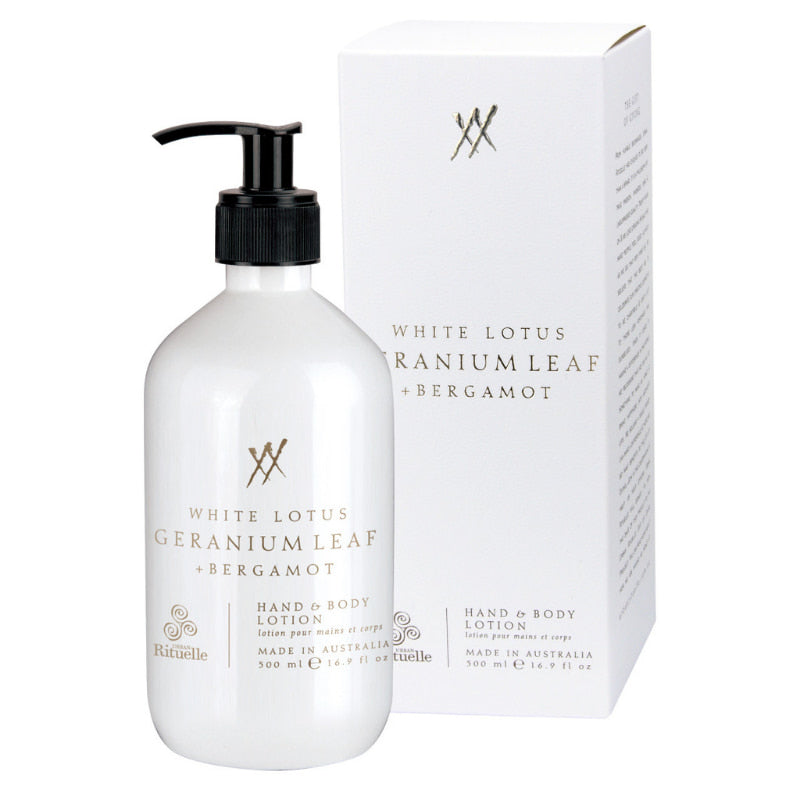 Urban Rituelle White Lotus, Geranium Leaf & Bergamot Hand Body Lotion (6672569565228)