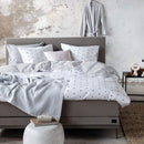 VTWonen Black and White Striped Hearts Cotton Quilt Cover Set (6831722627116)