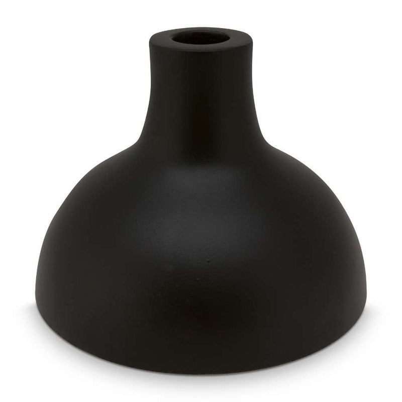 VTWonen Matte Black Metal 13.5x10.5cm Candle Holder (6845158490156)