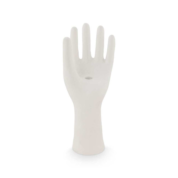 VTWonen Matte White Ecomix Hand Candle Holder (6854507495468)