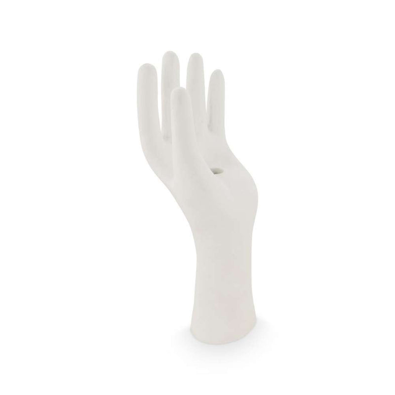VTWonen Matte White Ecomix Hand Candle Holder (6854507495468)