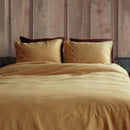 VTWonen Natural Stone Fraying Yellow Cotton Quilt Cover Set (6831733997612)