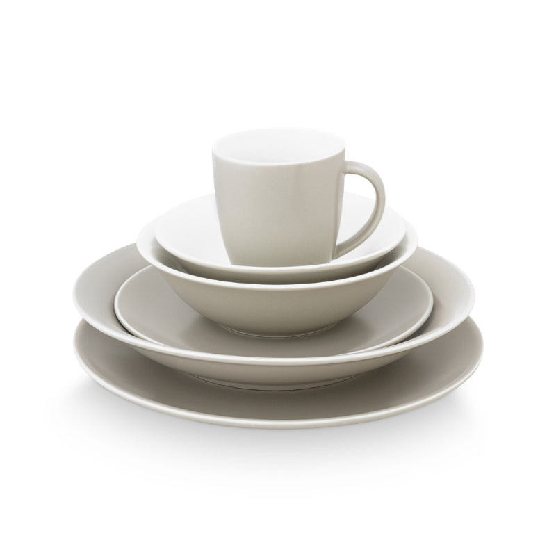 VTWonen Raw Matt Flax White Dinnerware Set of 36 (6983588282412)